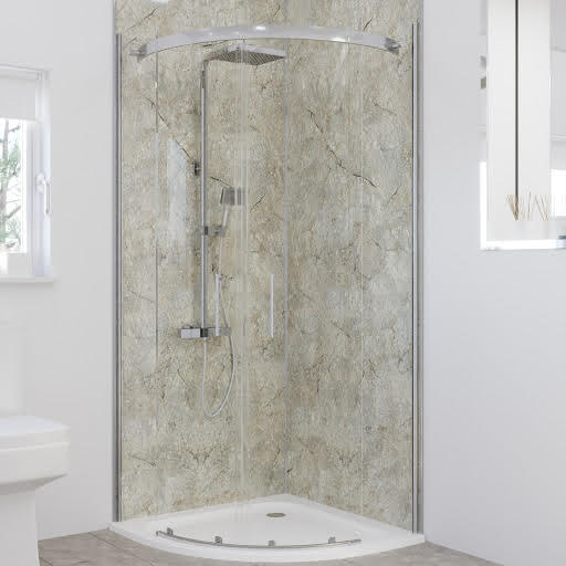 Multipanel Classic Antique Marble 900mm & 900mm Sides - Solution for Corner Installations (2 walls) Price Comparisons | Compare The Build