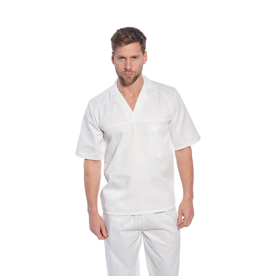 Portwest Mens Short Sleeved Bakers Shirt White L Price Comparisons | Compare The Build