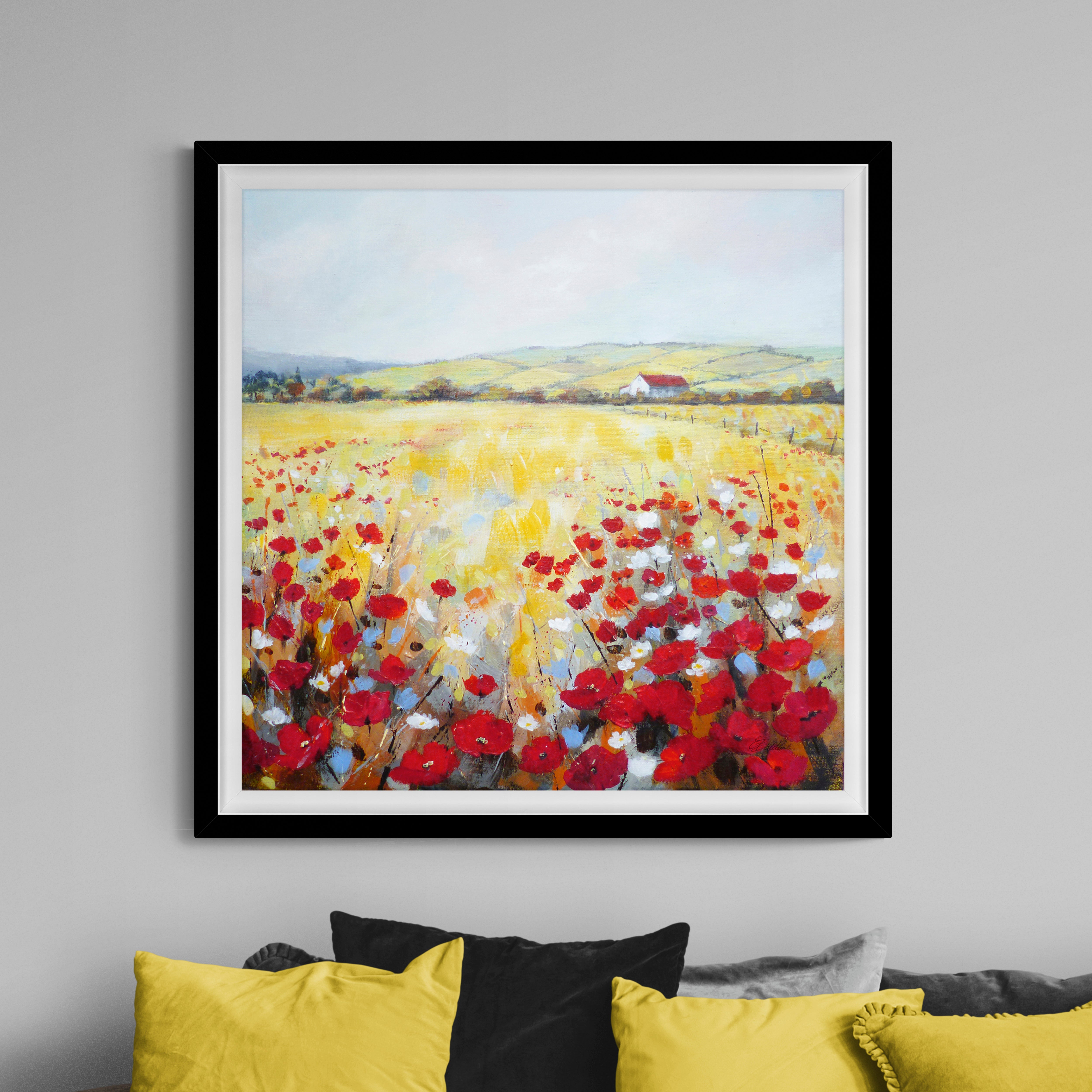 Summer Fields by Elizabeth Baldin Framed Print MultiColoured Price Comparisons | Compare The Build