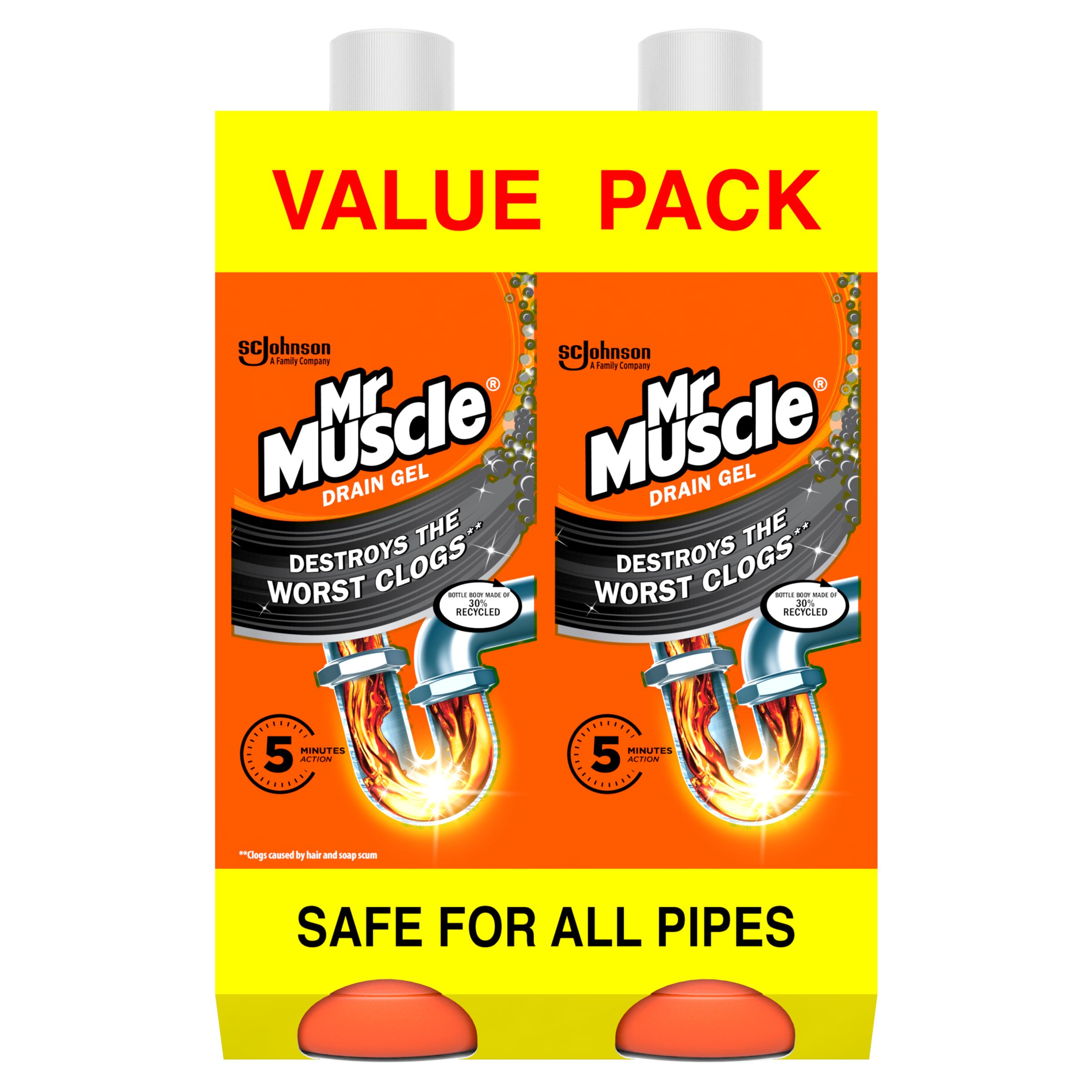 Mr Muscle Power Gel Sink & Drain Unblocker, 2650G 2L Price Comparisons | Compare The Build