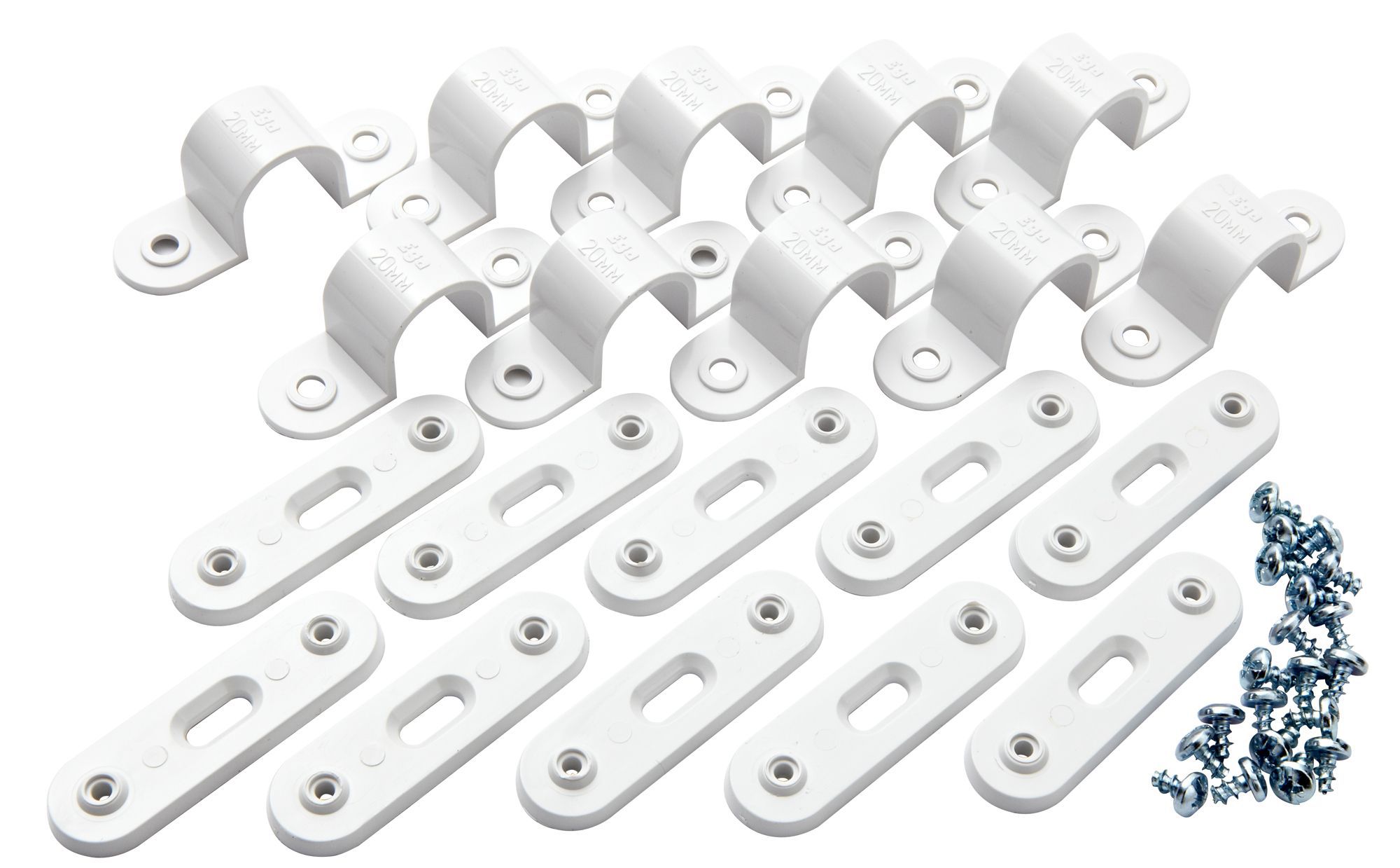 Mk Pvc 20mm White Spacer Bar Saddles, Pack Of 10 Price Comparisons | Compare The Build