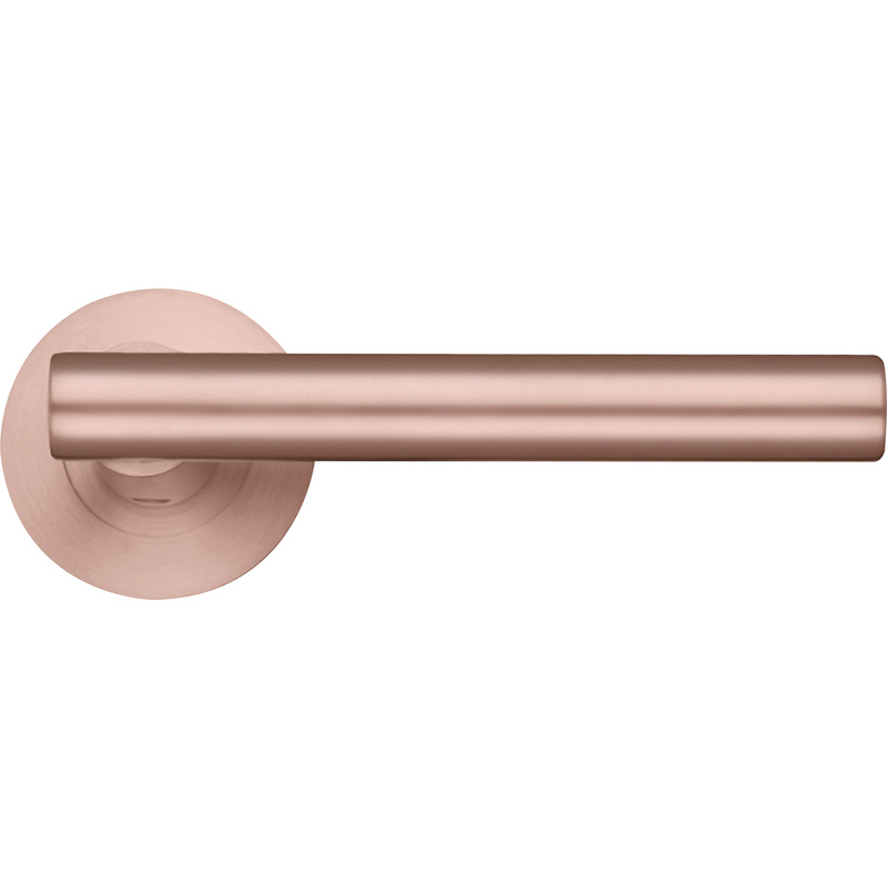 Stanza Lucca Lever on Rose Door Handles Gold (Pair) in Tuscan Rose Price Comparisons | Compare The Build