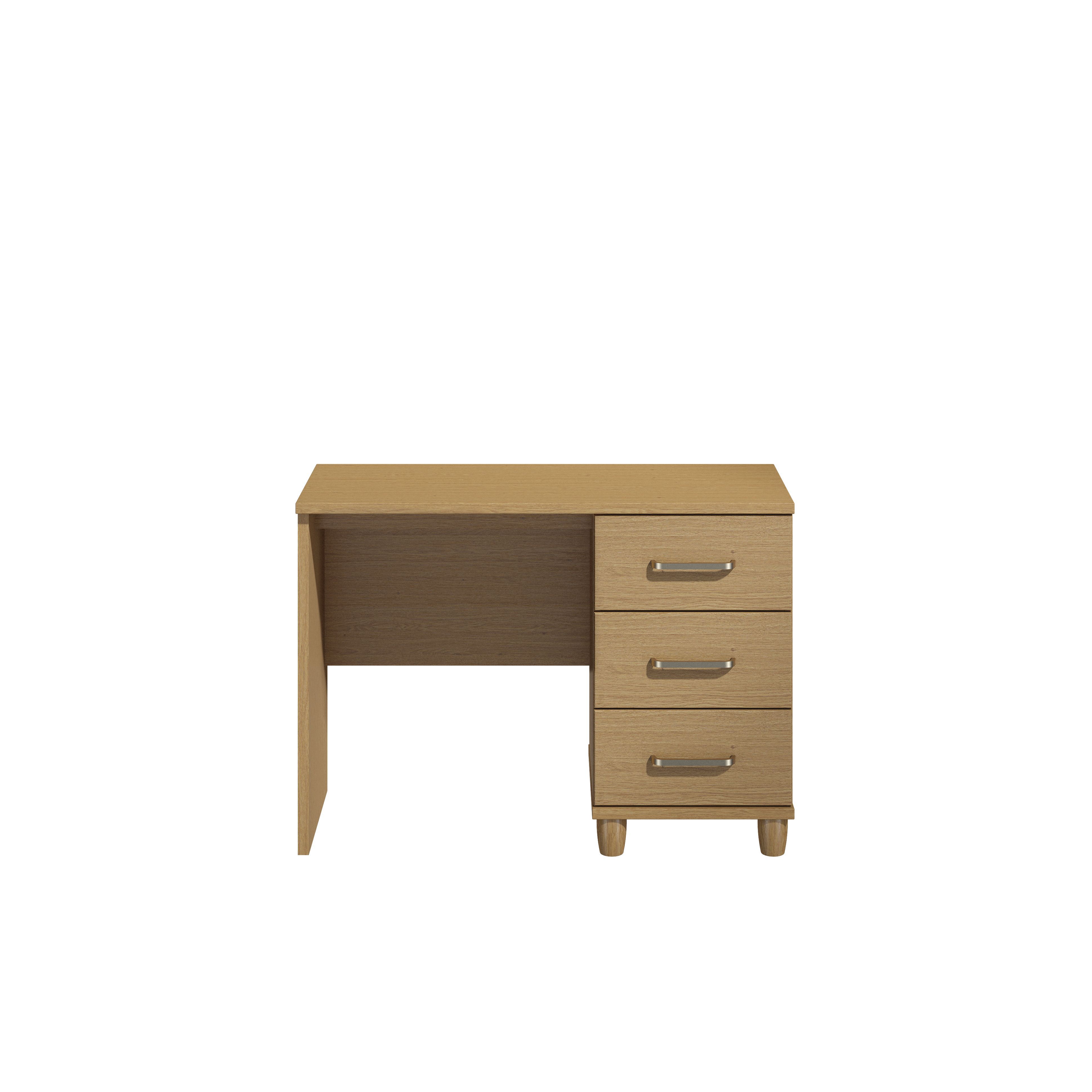 Consort Pandora Oak Effect Dressing Table (H)710mm (W)1200mm (D)420mm Price Comparisons | Compare The Build
