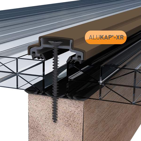 ALUKAP-XR 45mm Aluminium Bar with End Cap in Brown - 3m AKX220B Price Comparisons | Compare The Build
