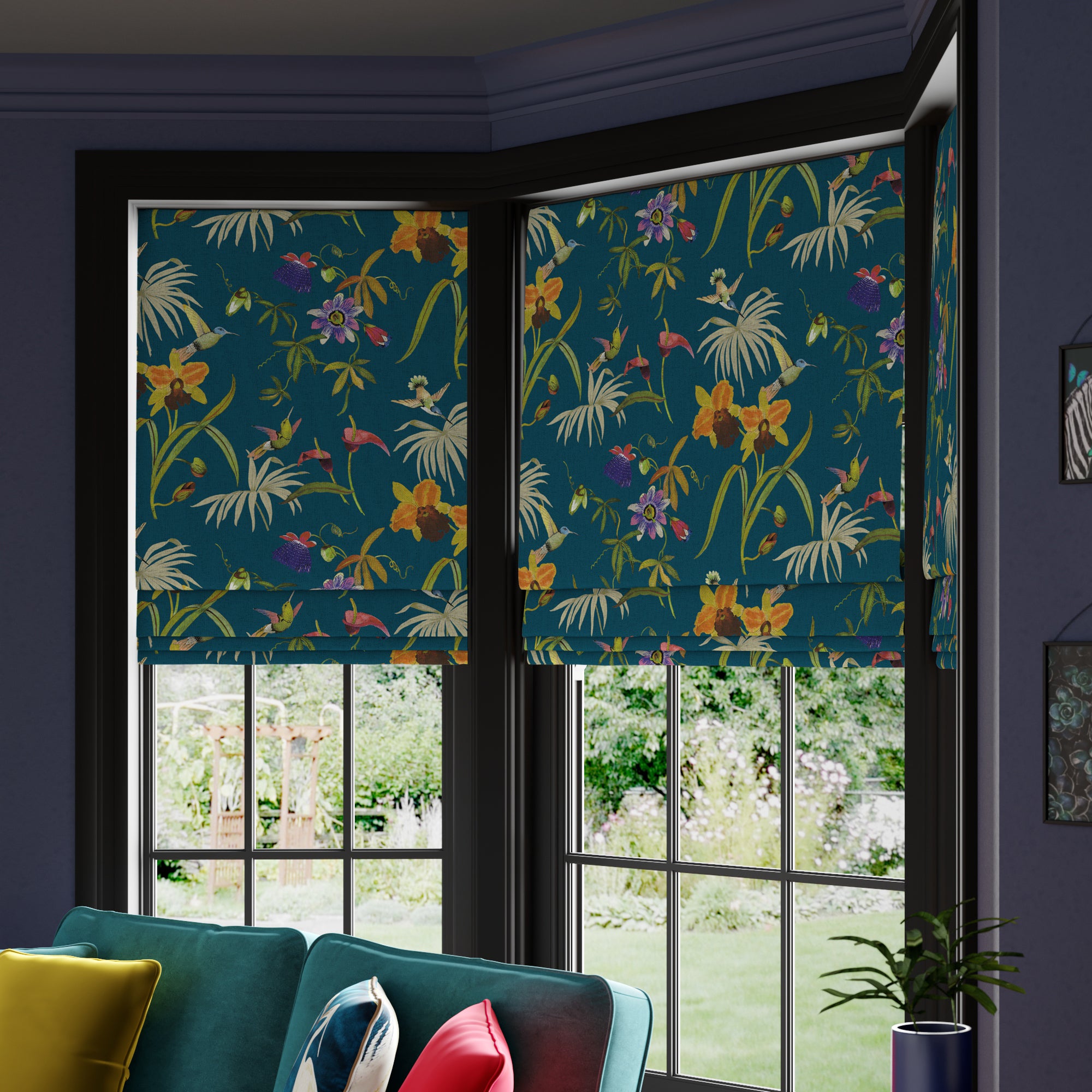 Maximalist Passion Made to Measure Roman Blind Passion Teal Price Comparisons | Compare The Build