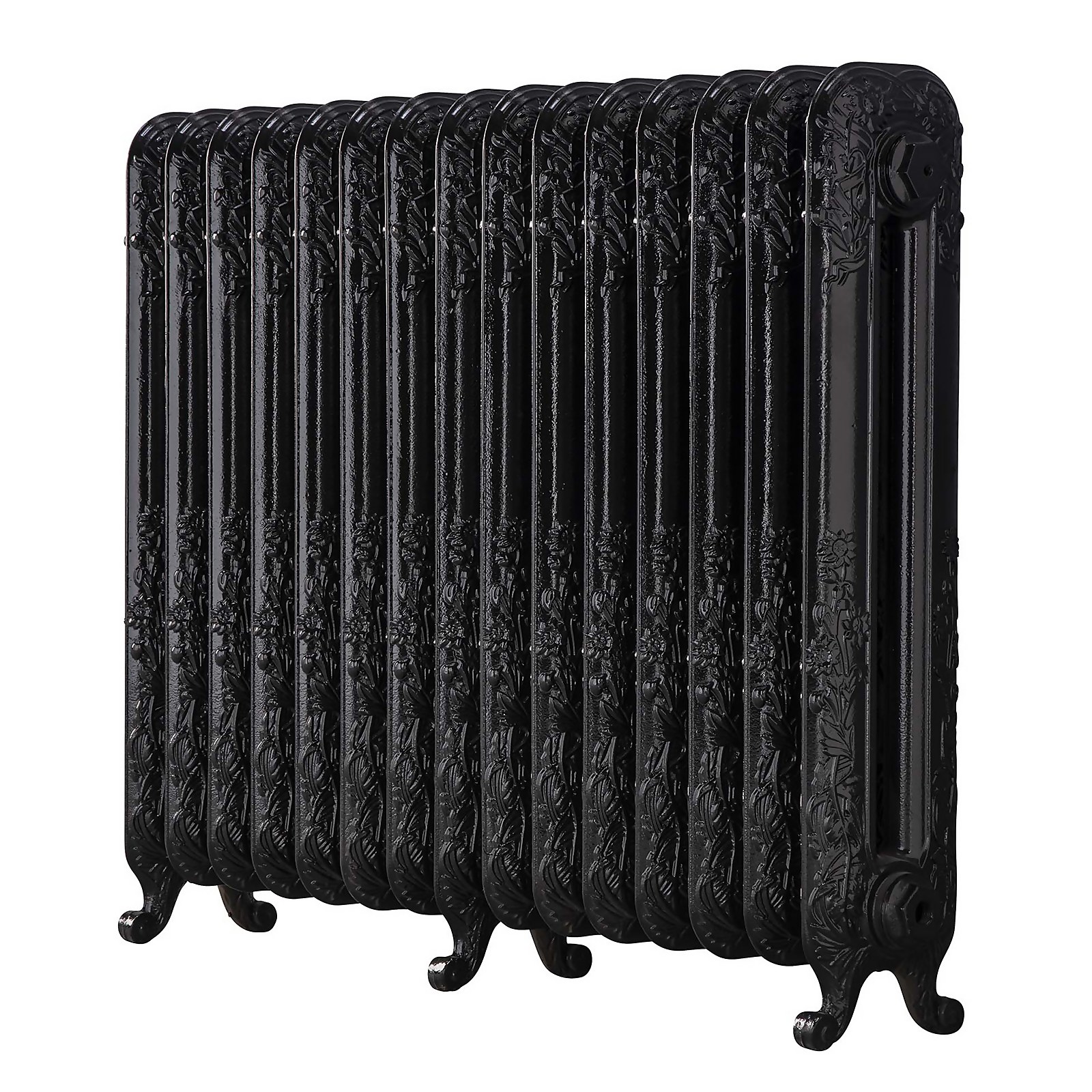 Arroll Cast Iron Radiator 1009 X 795 - Black Price Comparisons | Compare The Build