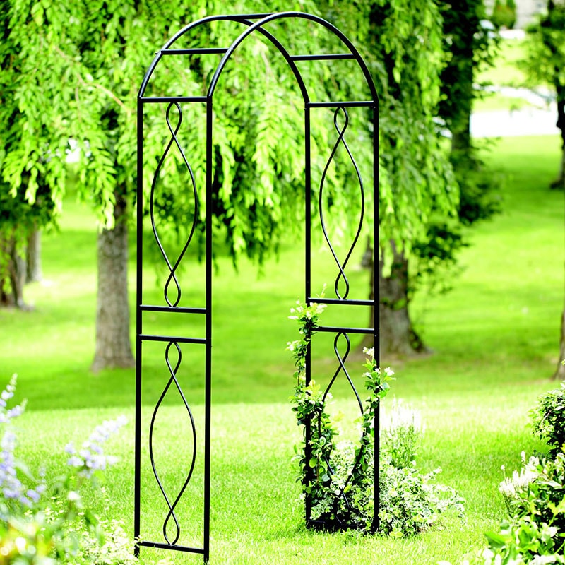 Panacea Curve Metal Garden Arch 7'5 x 3'2 Price Comparisons | Compare The Build