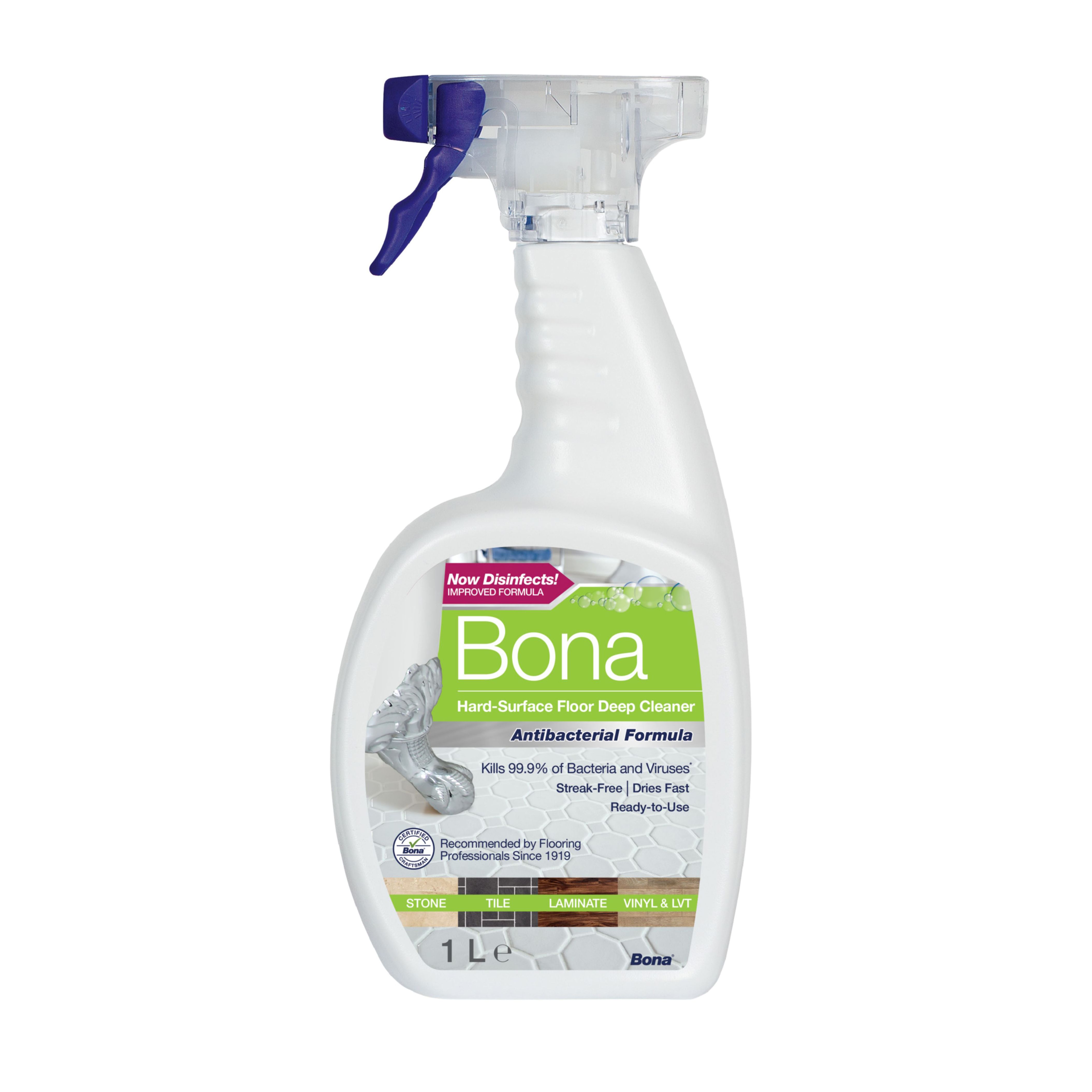 Bona Unscented Anti-Bacterial Hard Floor Cleaner, 1L Price Comparisons | Compare The Build