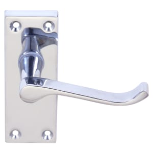 Victorian Scroll Chrome Latch Door Handle - 1 Pair Price Comparisons | Compare The Build