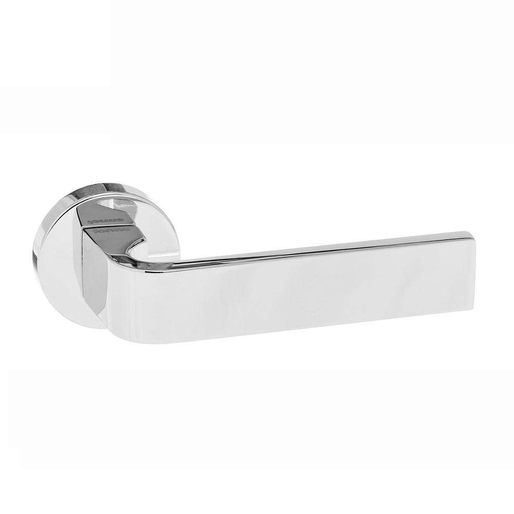 Atlantic Forme Monza Designer Lever on Minimal Round Rose - Polished Chrome Silver Atlantic UK FMR413PC | Compare The Build