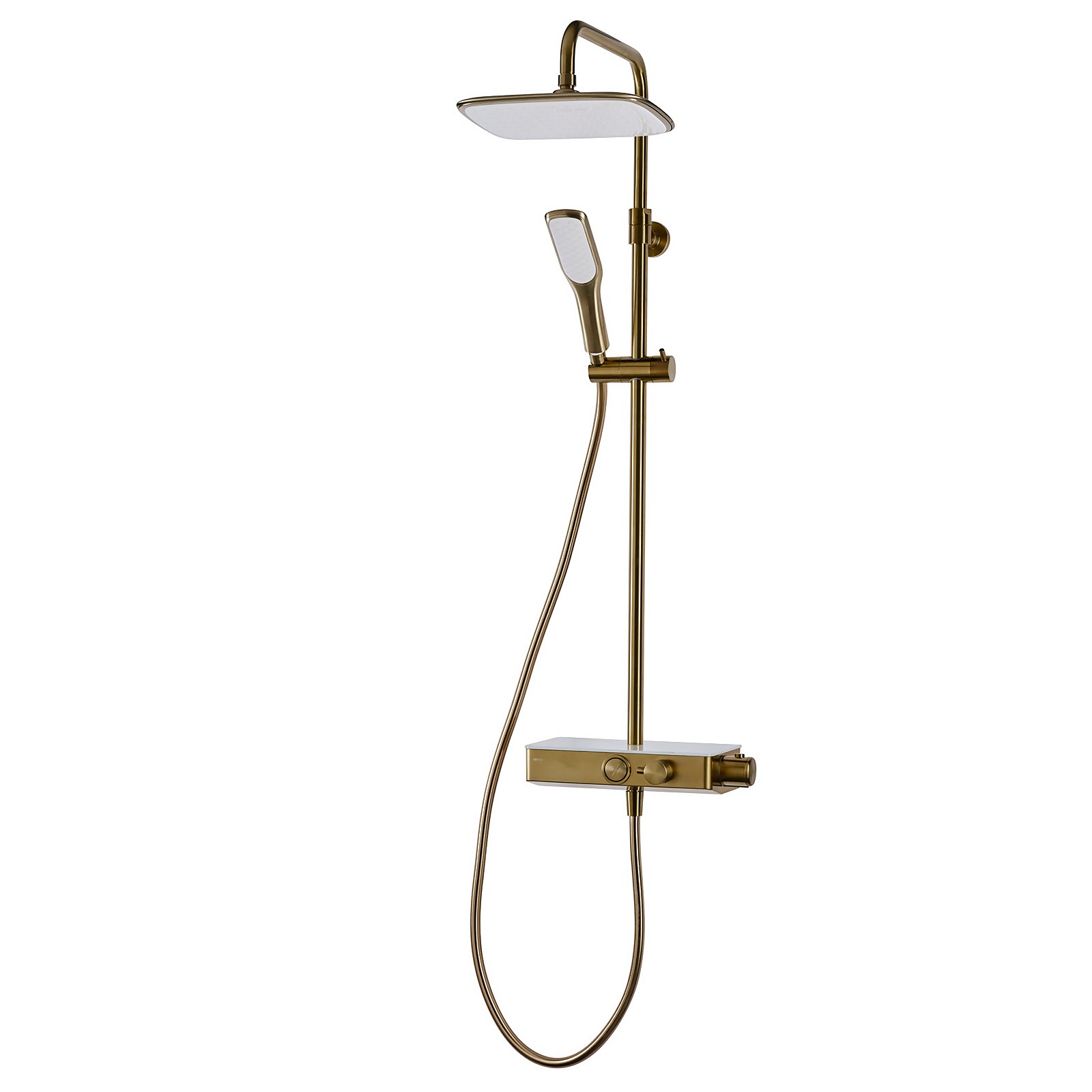 Triton Push Button Mixer Shower - Brushed - Brass Price Comparisons | Compare The Build