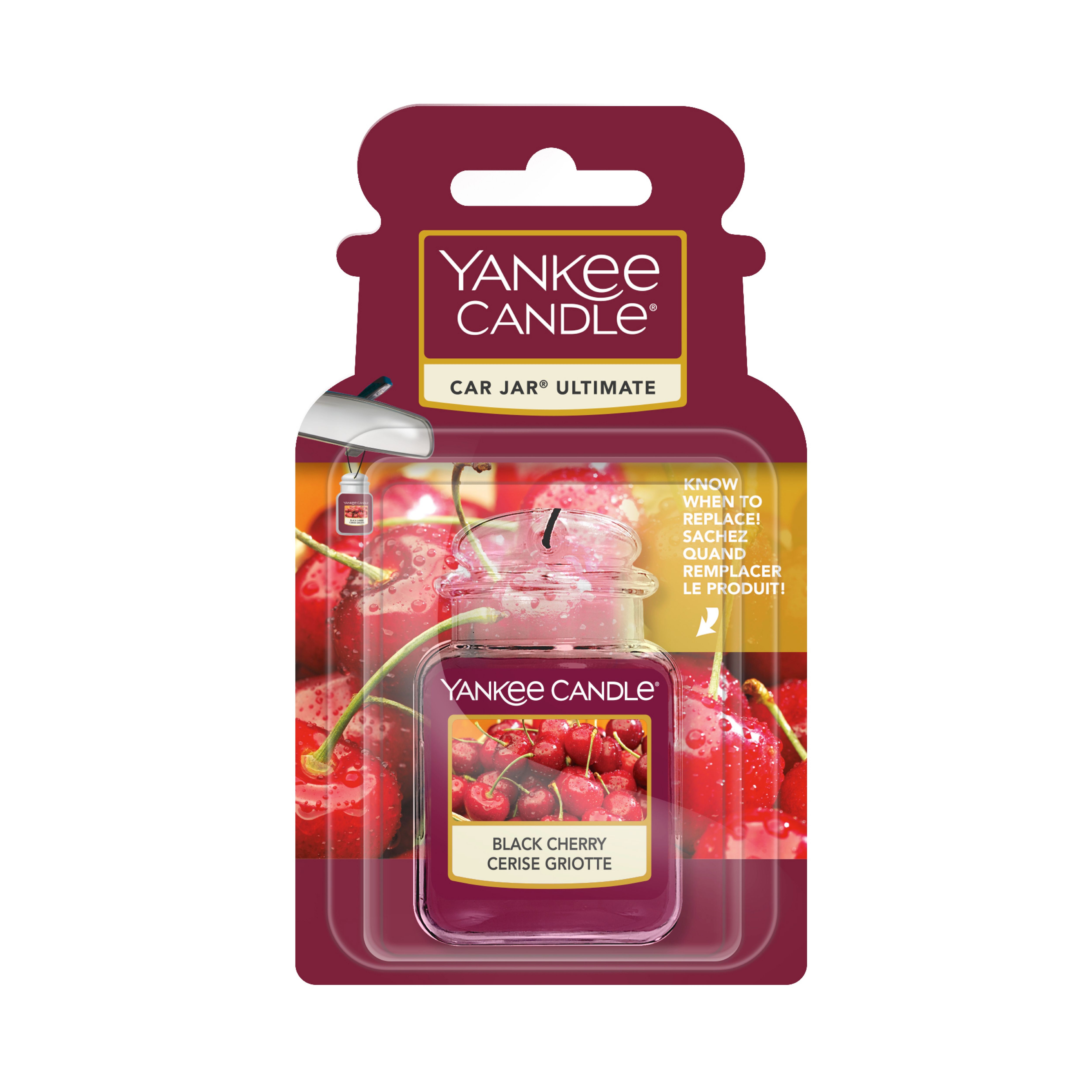 Yankee Candle Car Jar Ultimate Black Cherry Air Freshener, 24G Price Comparisons | Compare The Build