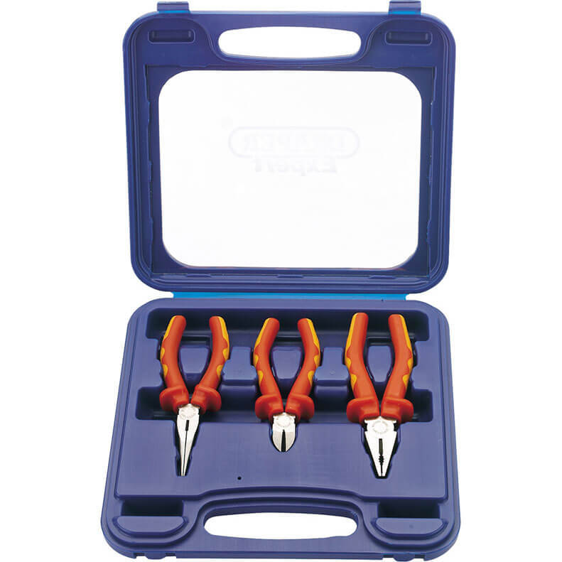 Draper Expert 3 Piece VDE Insulated Plier Set Price Comparisons | Compare The Build