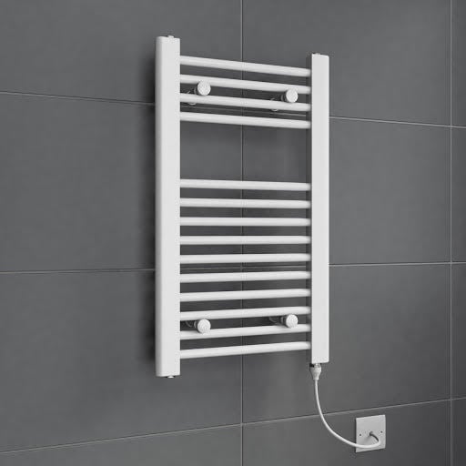 DuraTherm Electric Flat White Towel Rail 700 x 400mm - 150W Price Comparisons | Compare The Build