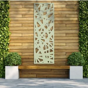 Aztec Soft Sage Decorative Garden Screen - 1800 x 600mm Price Comparisons | Compare The Build