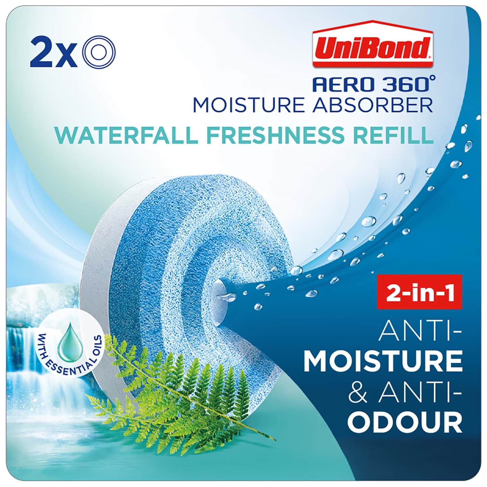 UniBond Aero 360 Waterfall Freshness Refills x2 Price Comparisons | Compare The Build