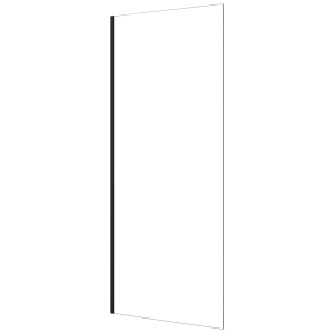 Nexa By Merlyn 8mm Black Frameless Wet Room Shower Screen Only - 2000 x 600mm | Compare The Build