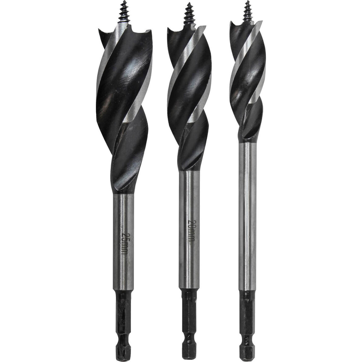Faithfull 3 Piece Tri-Point Speed Auger Bit Set Price Comparisons | Compare The Build