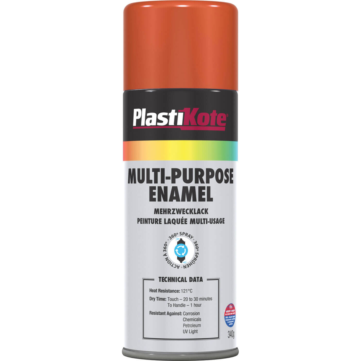 Plastikote Enamel Aerosol Spray Paint Orange 400ml Price Comparisons | Compare The Build