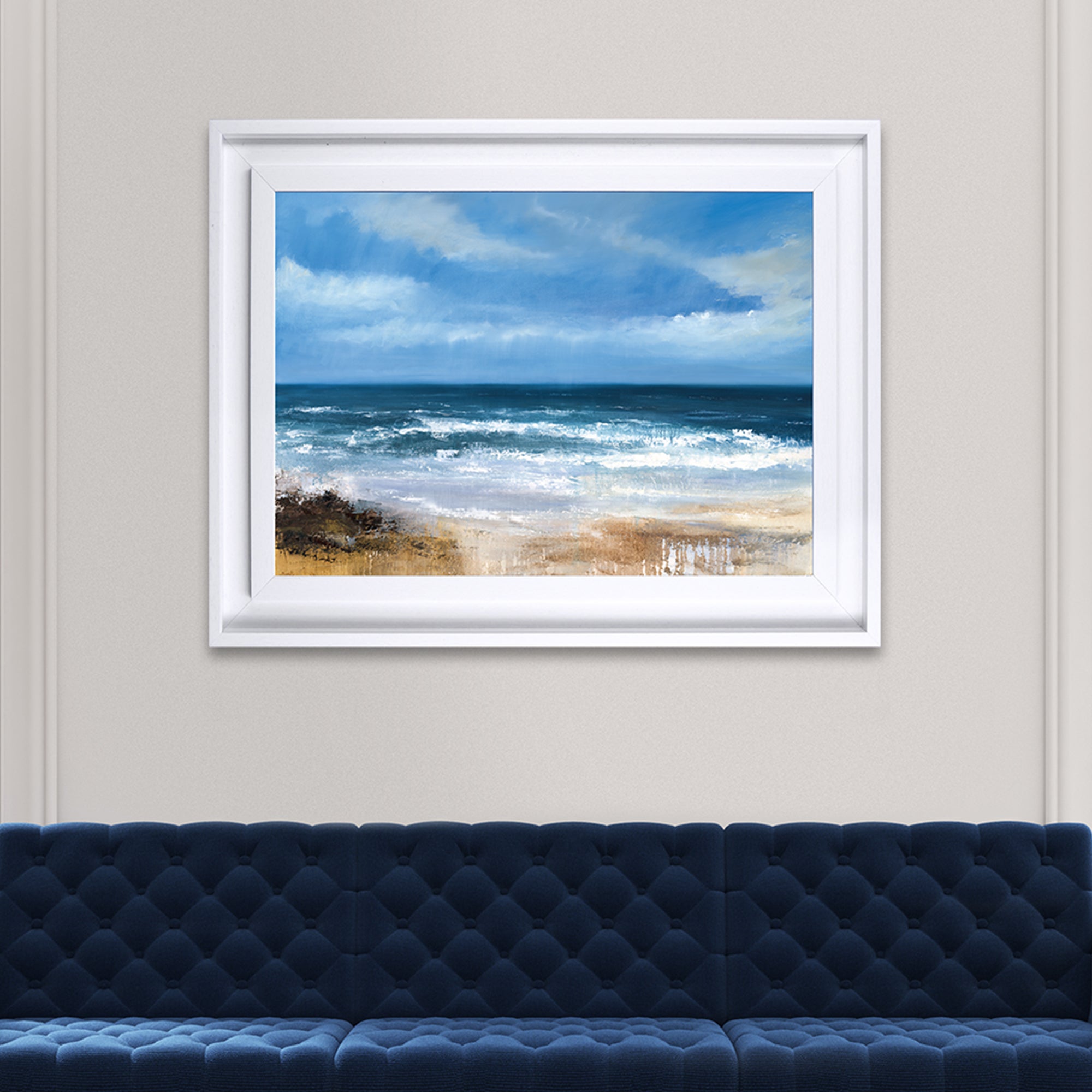 The Art Group Boundless Framed Print Blue Price Comparisons | Compare The Build