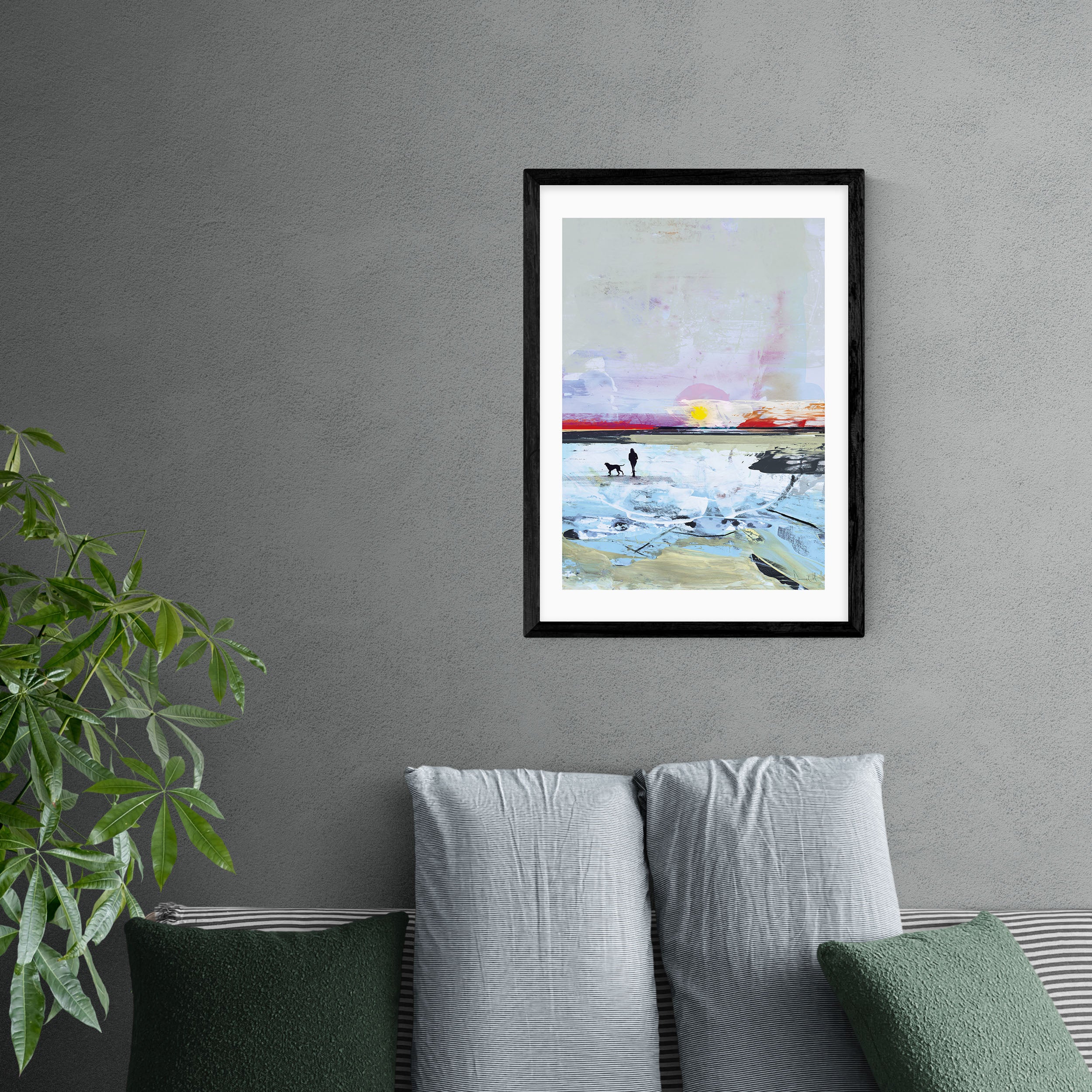 East End Prints Beach Walk Print MultiColoured Price Comparisons | Compare The Build