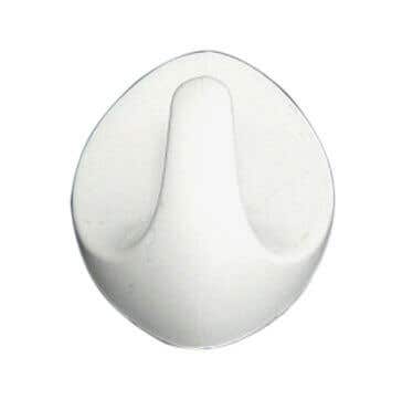 White Self Adhesive Small Oval Single Robe Hook - Decohooks Price Comparisons | Compare The Build