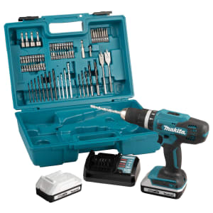 Makita HP488DAEX1 18V G-Series Combi Drill 2 x 2.0Ah & 74 Piece Accessory Kit Price Comparisons | Compare The Build