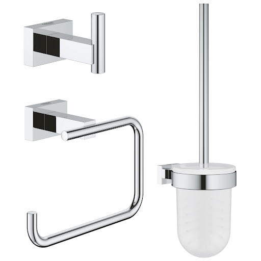 Grohe Essentials Cube 3-in-1 City Accessories Set Chrome 40757001 Price Comparisons | Compare The Build