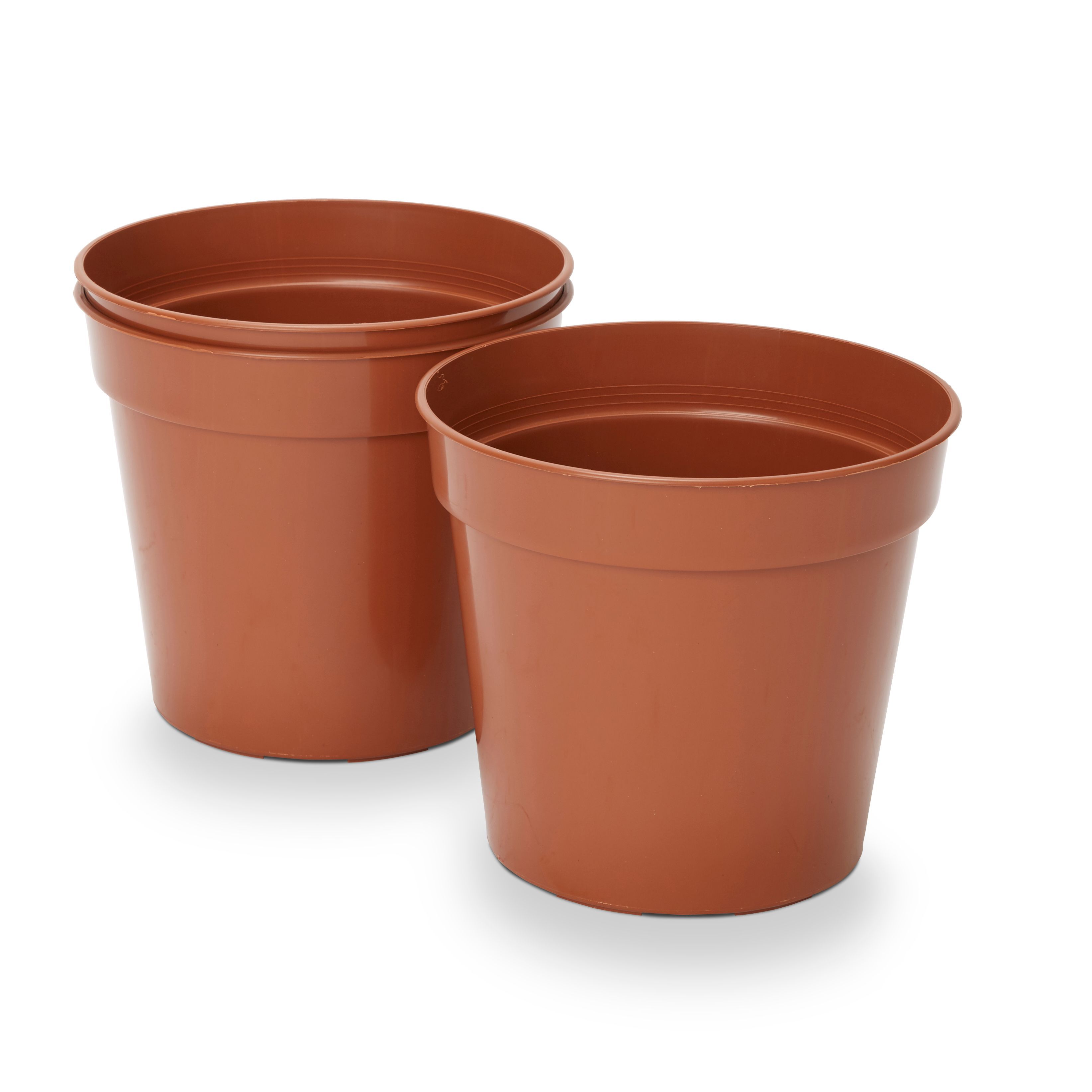 Verve Lei Terracotta Plastic Grow Pot (Dia)15Cm, Pack Of 3 | Compare The Build