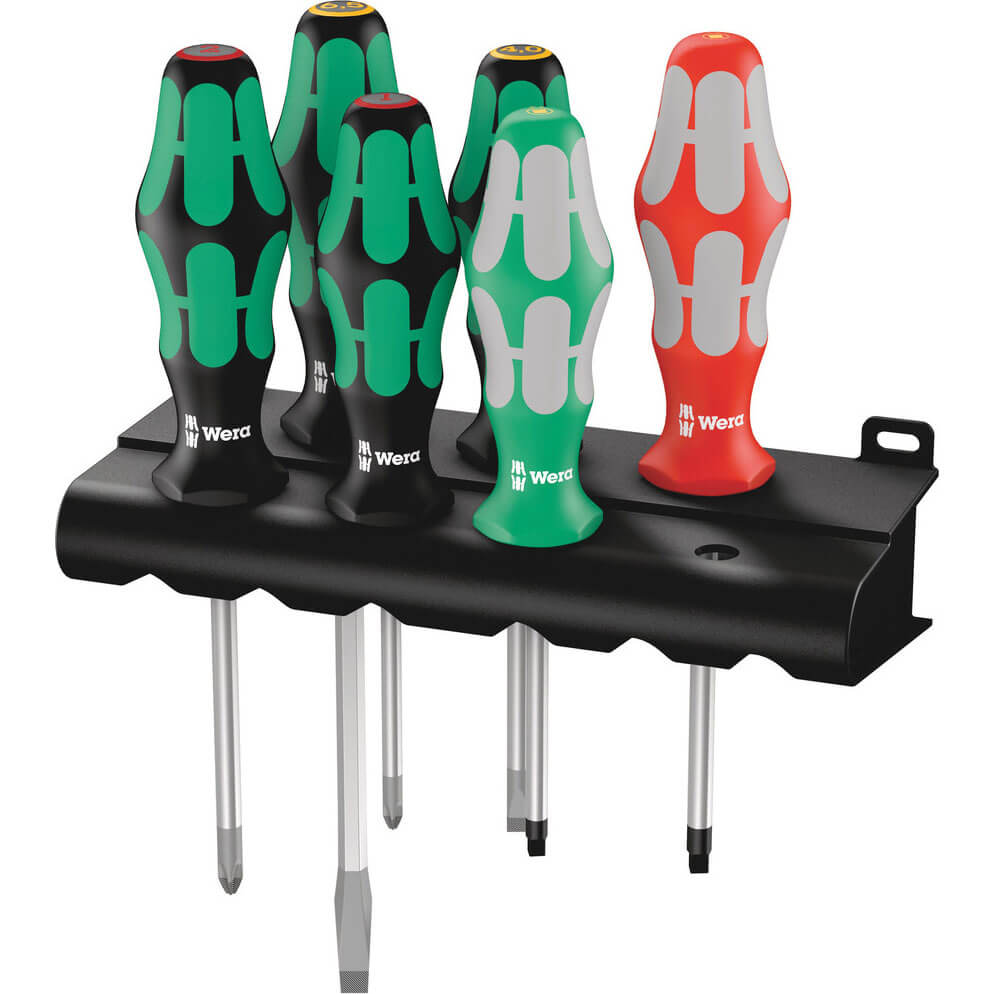 Wera 6 Piece Kraftform Plus 334/368/6 Screwdriver Set Price Comparisons | Compare The Build