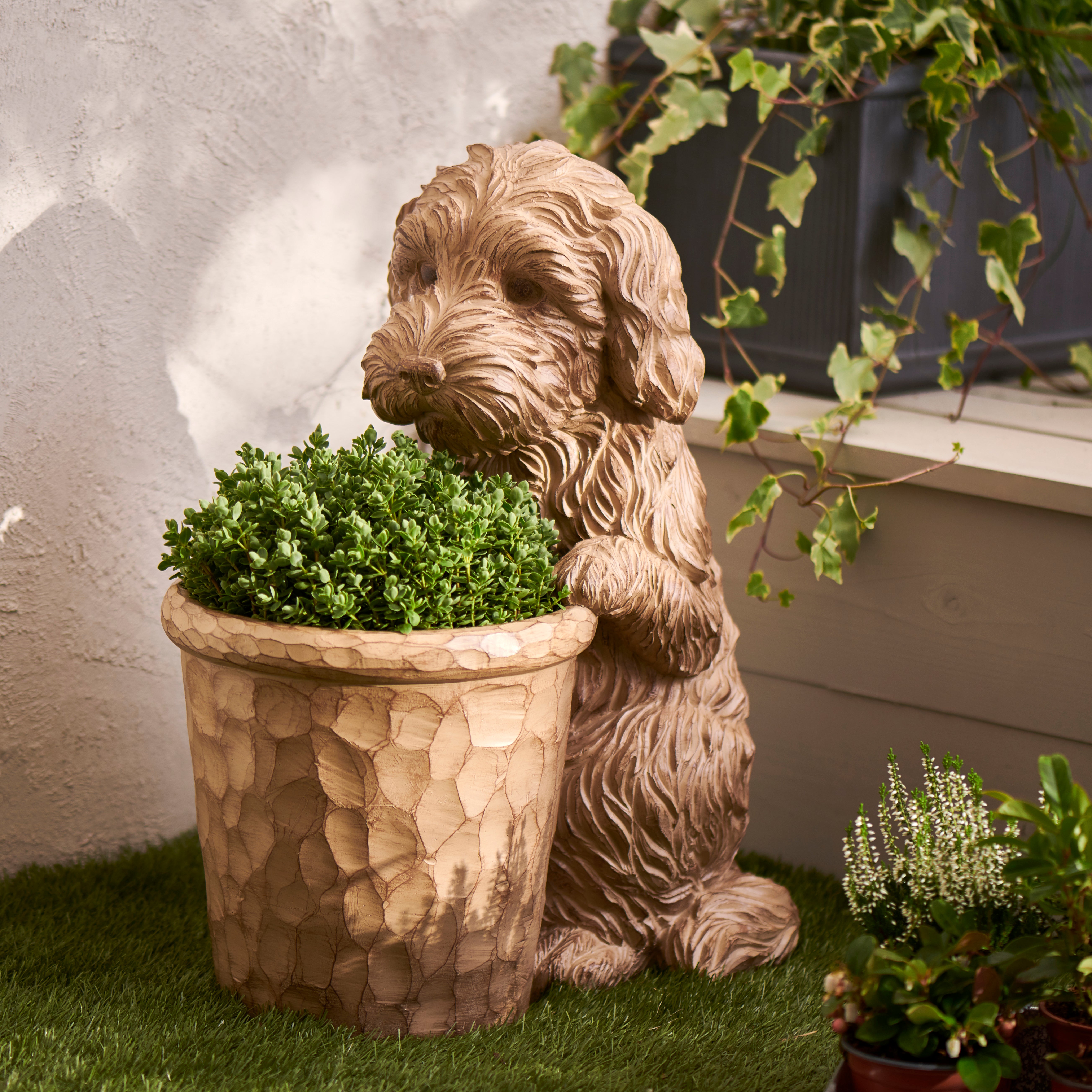 Cockapoo Planter Wood (Brown) Price Comparisons | Compare The Build