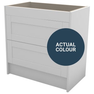 Duarti By Calypso Highwood 800mm Full Depth 2 Drawer Floor Standing Vanity Unit - Twilight Blue Price Comparisons | Compare The Build