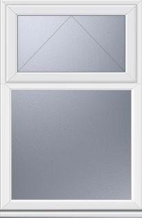 Crystal Obscured Double Glazed White Upvc Top Hung Casement Window, (H)1040mm (W)610mm Price Comparisons | Compare The Build