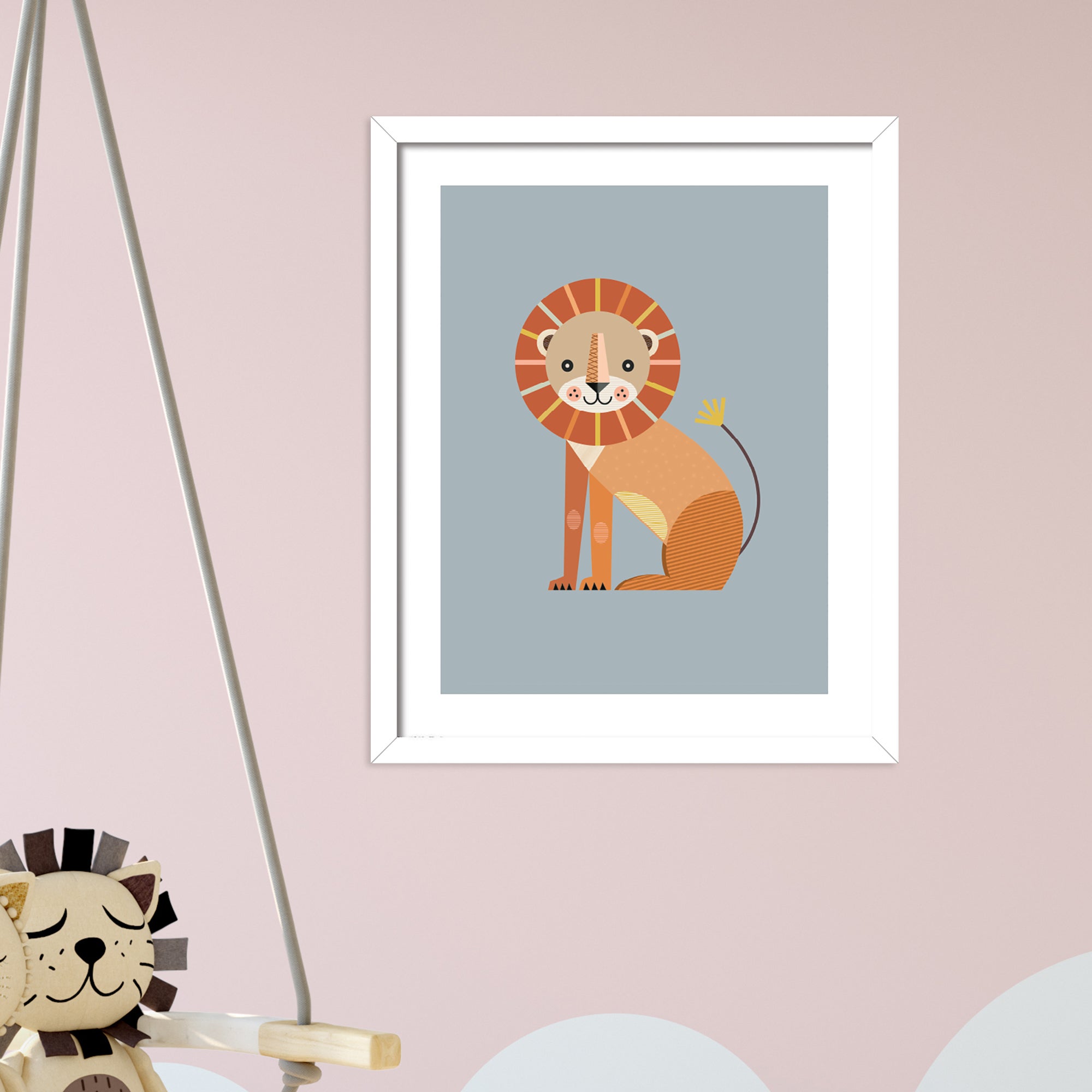 The Art Group Lion Framed Print MultiColoured Price Comparisons | Compare The Build