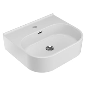 Wickes Siena 1 Tap Hole White Wall Hung Basin - 500mm Price Comparisons | Compare The Build