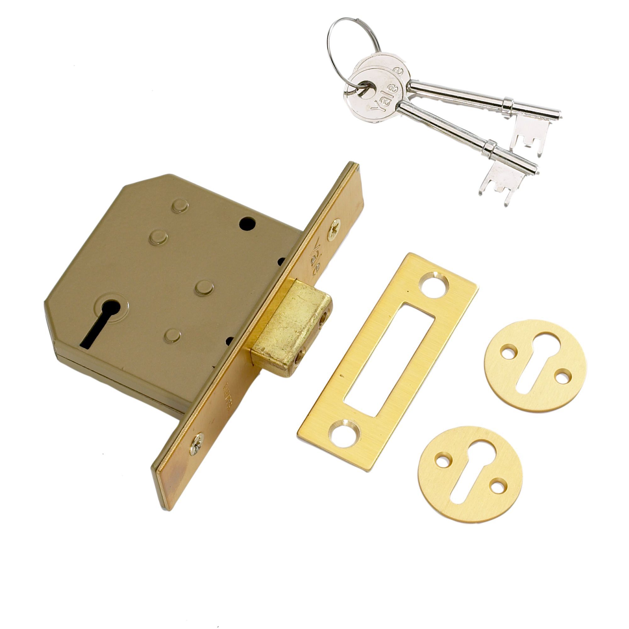 Yale P-M322-Pb-65 64mm Polished Brass 3 Lever Deadlock Price Comparisons | Compare The Build