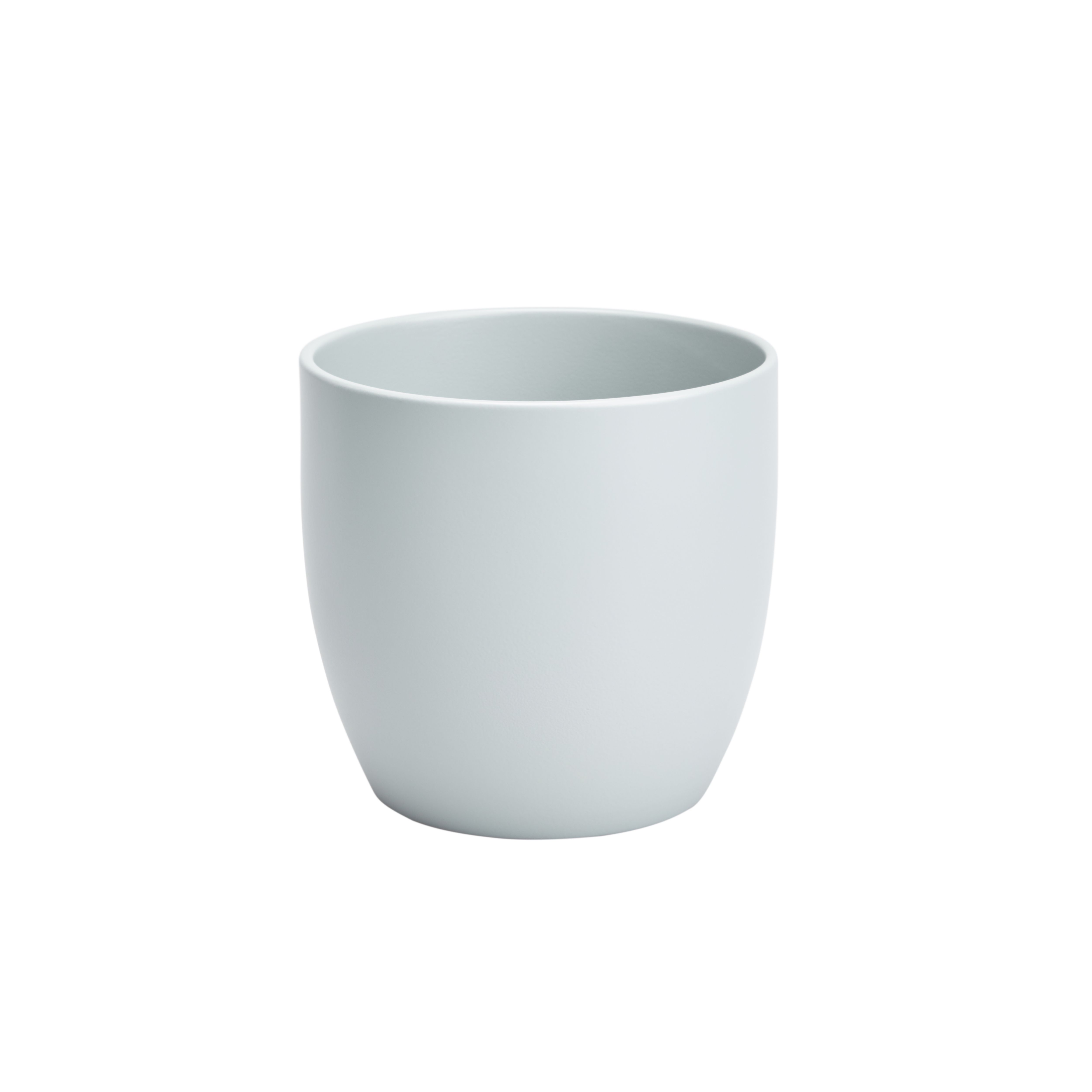 GoodHome Duck Egg Ceramic Round Plant Pot (Dia)16.2Cm | Compare The Build