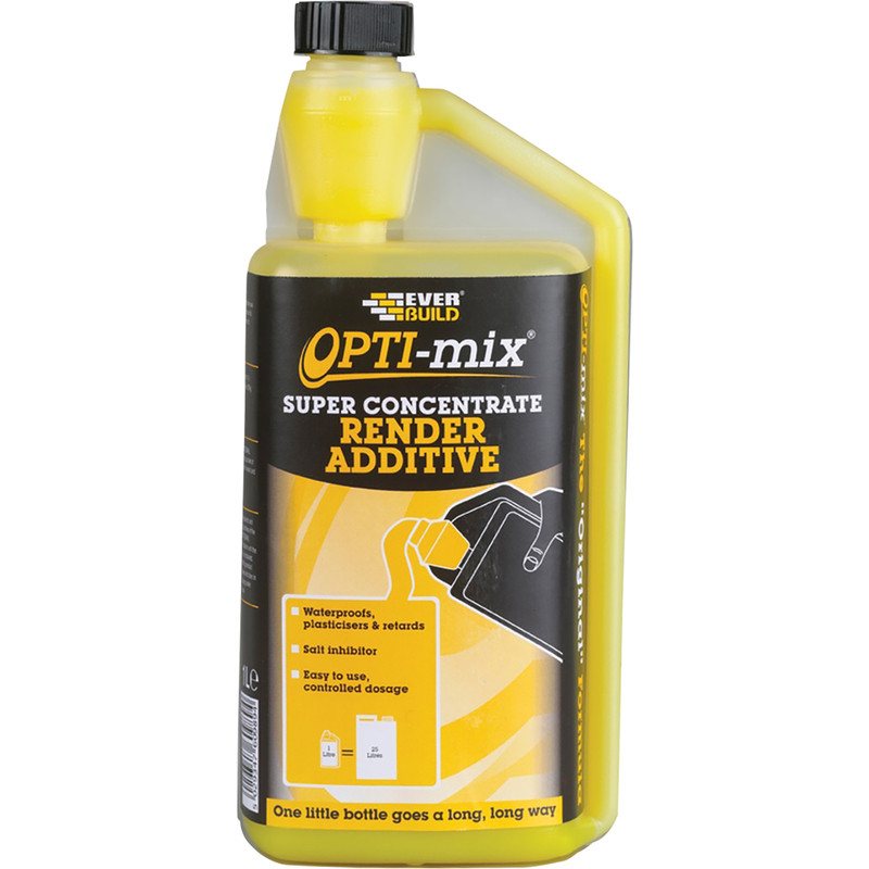 Everbuild Opti-Mix Super Concentrate 3-in-1 Render Additive 1L Plastic Price Comparisons | Compare The Build