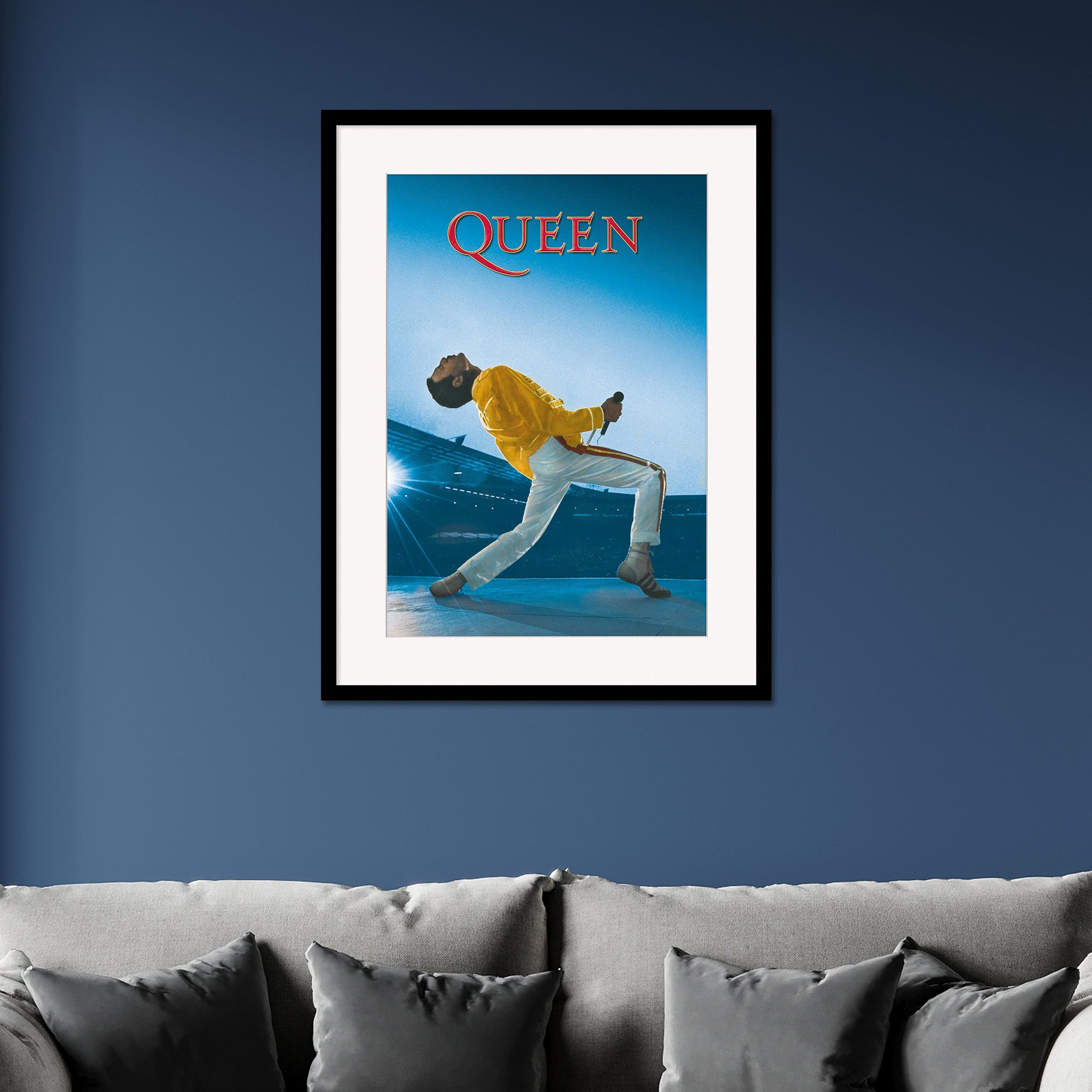 The Art Group Queen Live At Wembley Framed Print MultiColoured Price Comparisons | Compare The Build