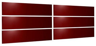 Cooke & Lewis 6 Drawer Gloss Burgundy Drawer Front Pack Price Comparisons | Compare The Build