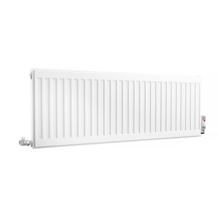 Kartell K-Rad Compact Horizontal Radiator, White, 400mm x 1100mm - Single Panel, Single Convector Price Comparisons | Compare The Build