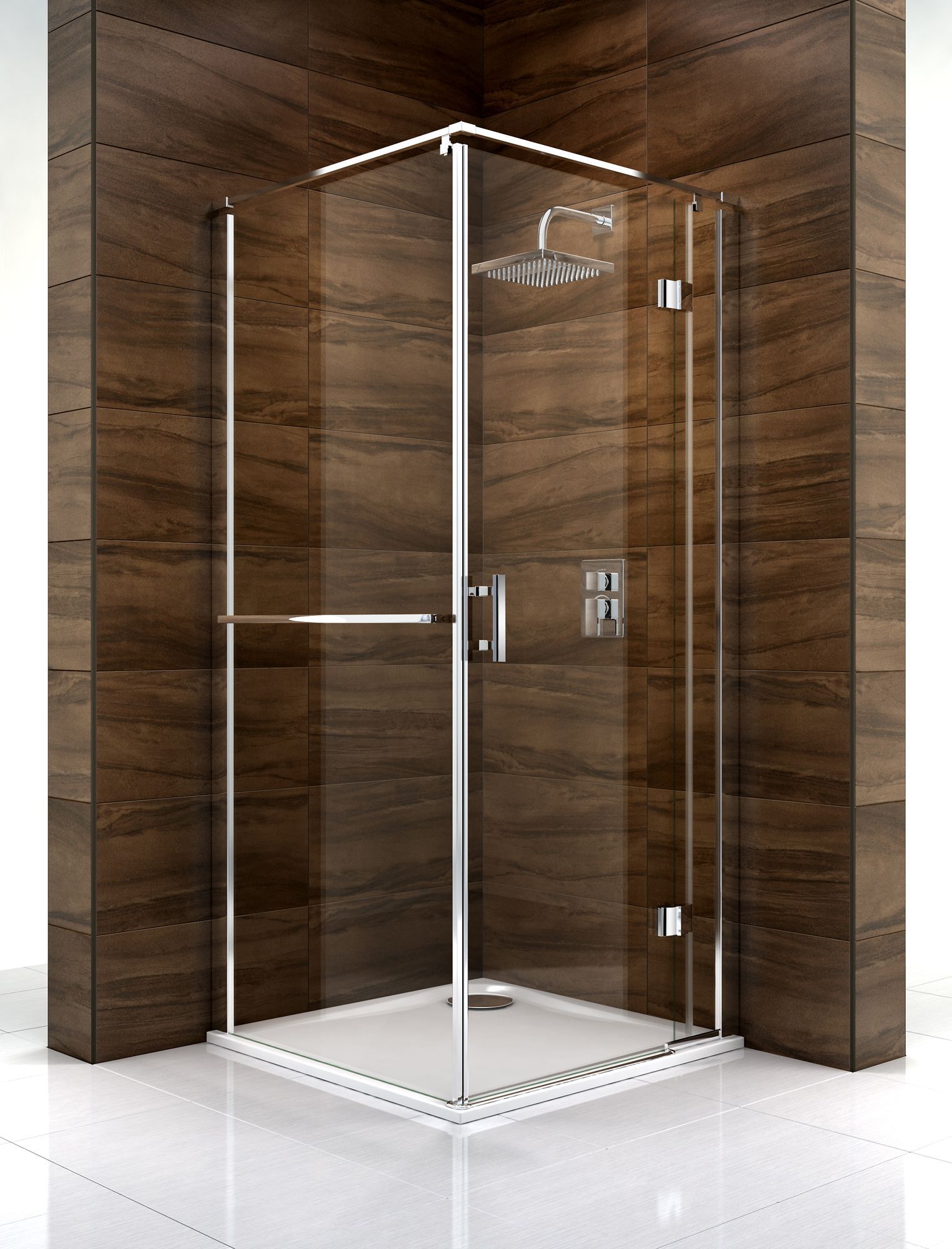 Cooke & Lewis Cascata Square Shower Enclosure With Hinged Door (W)800mm (D)800mm Price Comparisons | Compare The Build