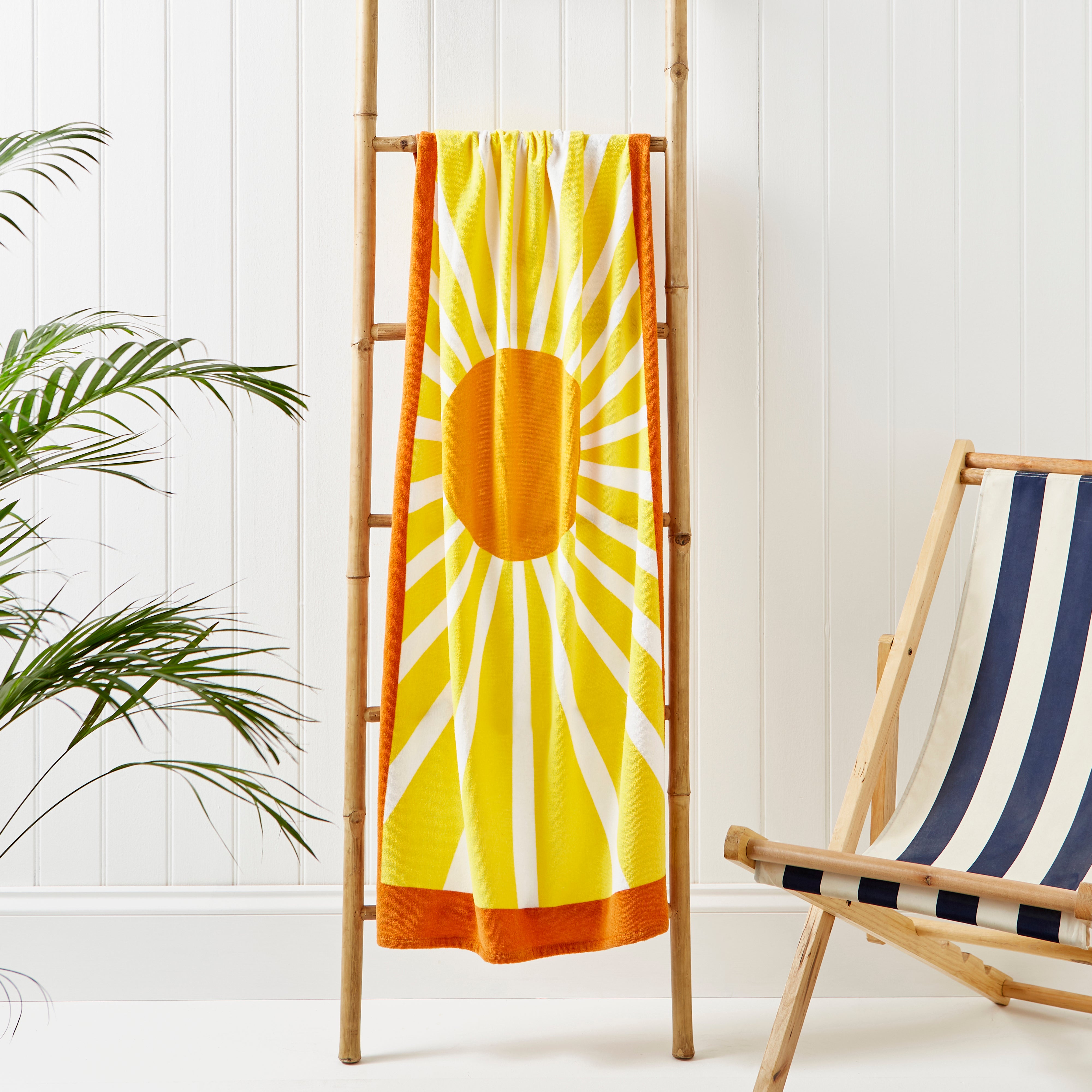 Sunshine Printed Beach Towel Yellow Price Comparisons | Compare The Build