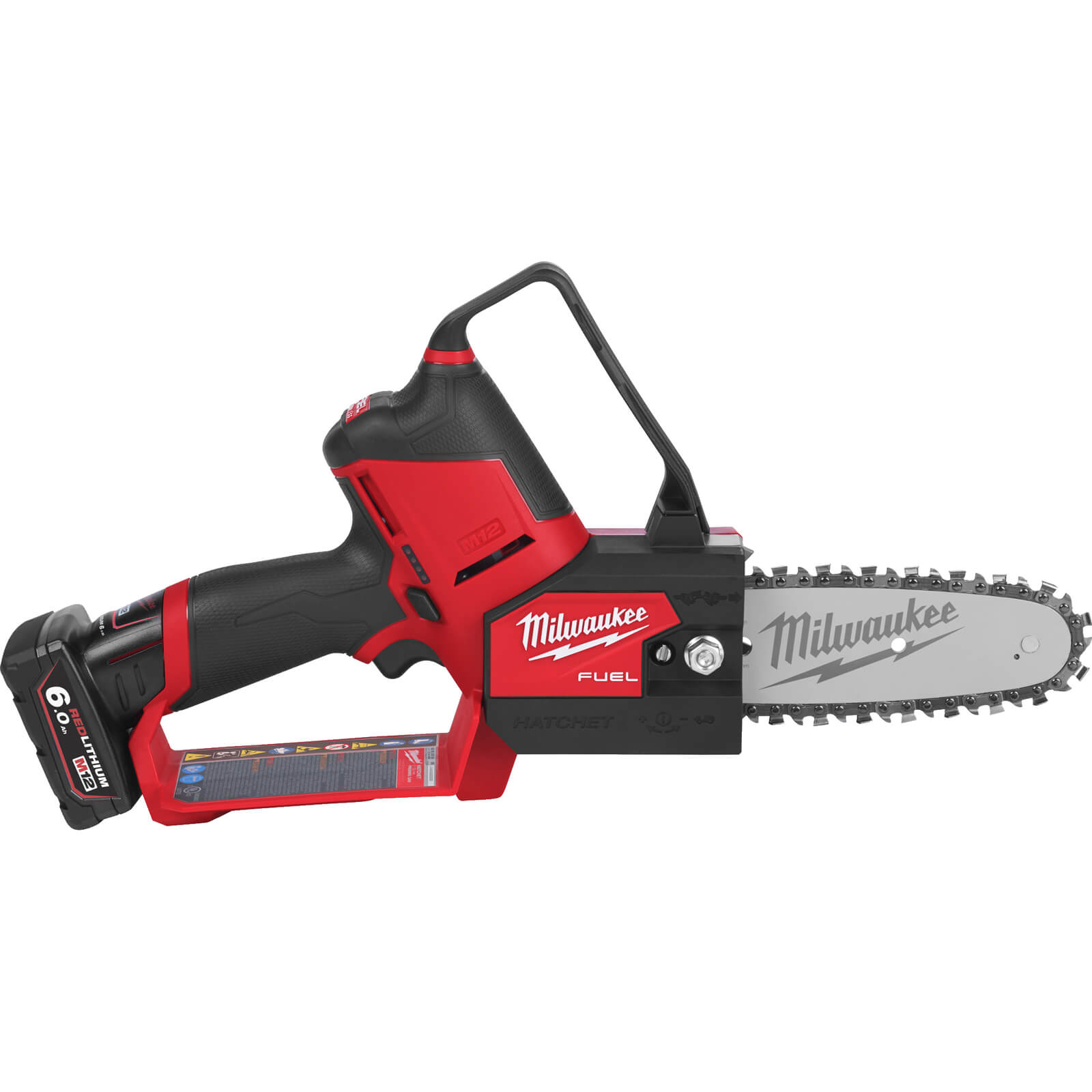 Milwaukee M12 FHS Fuel 12v Cordless Brushless Hatchet Pruning Saw 150mm 2 x 6ah Li-ion Charger Case | Compare The Build