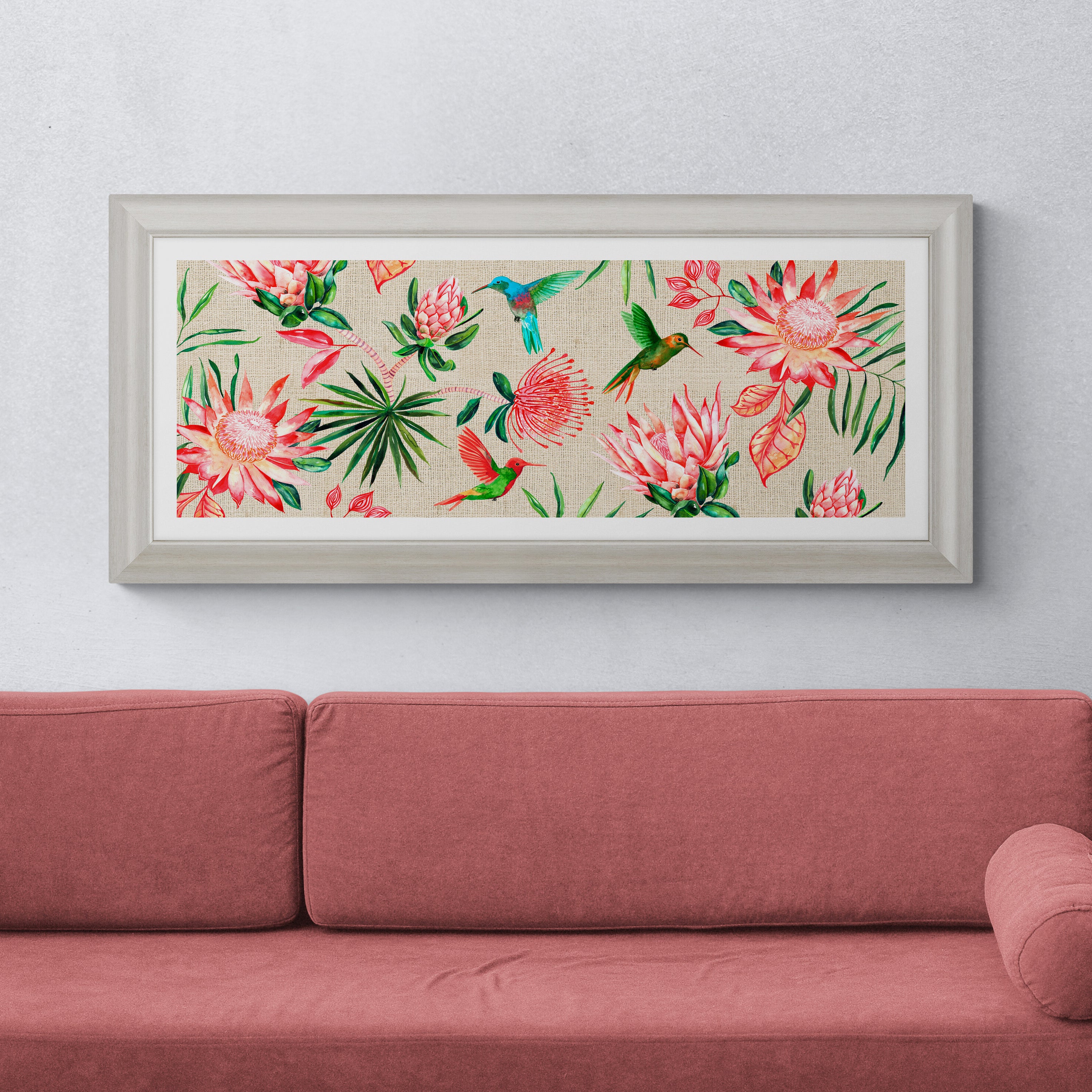 Tropical by Ute Nuhn B Framed Print Pink Price Comparisons | Compare The Build