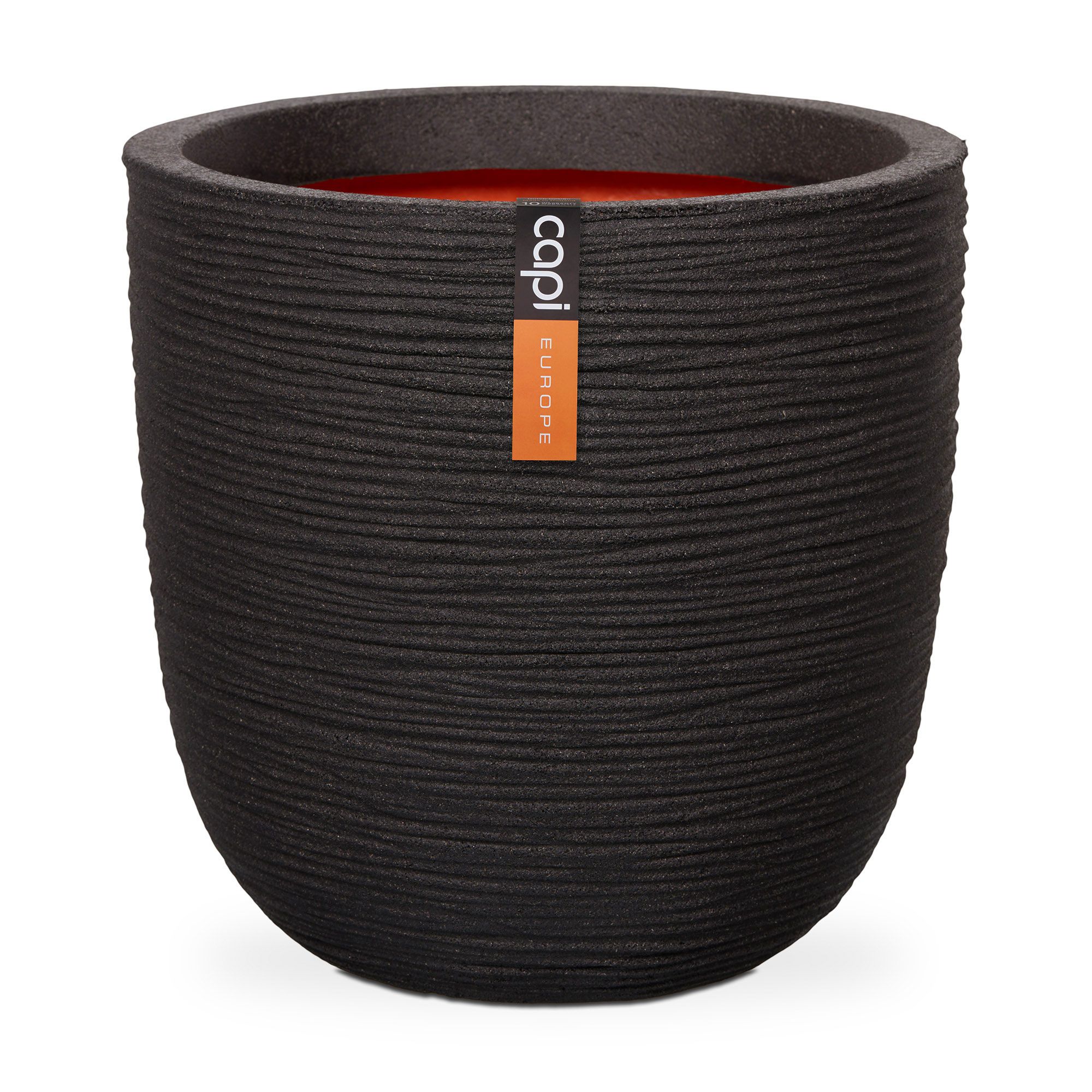 Matt Black Rib Round Planter 35Cmx35Cm Price Comparisons | Compare The Build