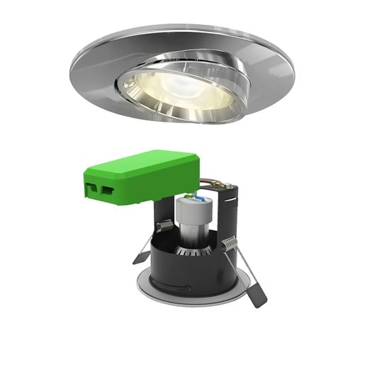 Chrome Downlight with Smart GU10 Lightbulb - Adjustable Price Comparisons | Compare The Build