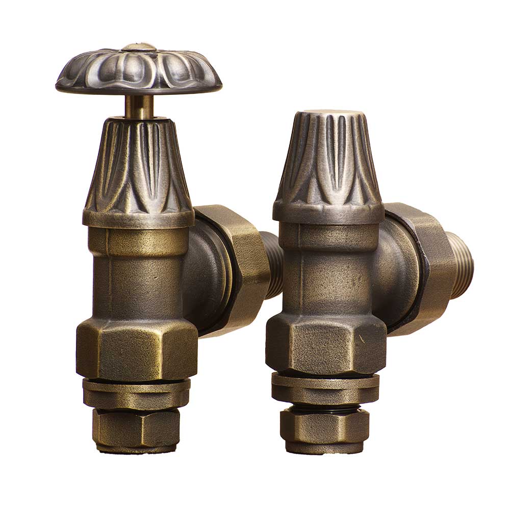 Paladin Manual Valves, Buckingham, Burnished Brass Angled | Compare The Build