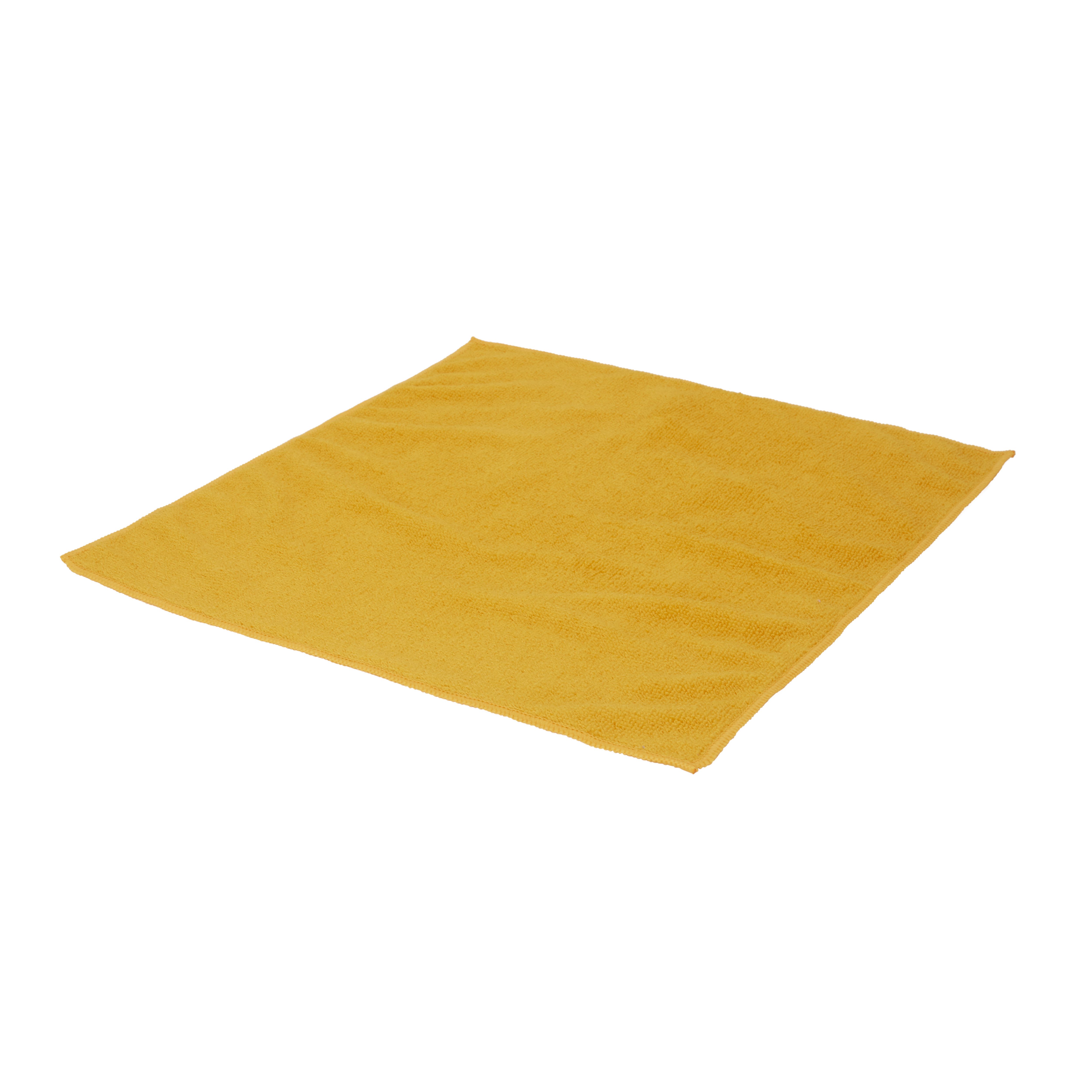 Yellow Microfibre All Purpose Cloth, Pack Of 10 | Compare The Build