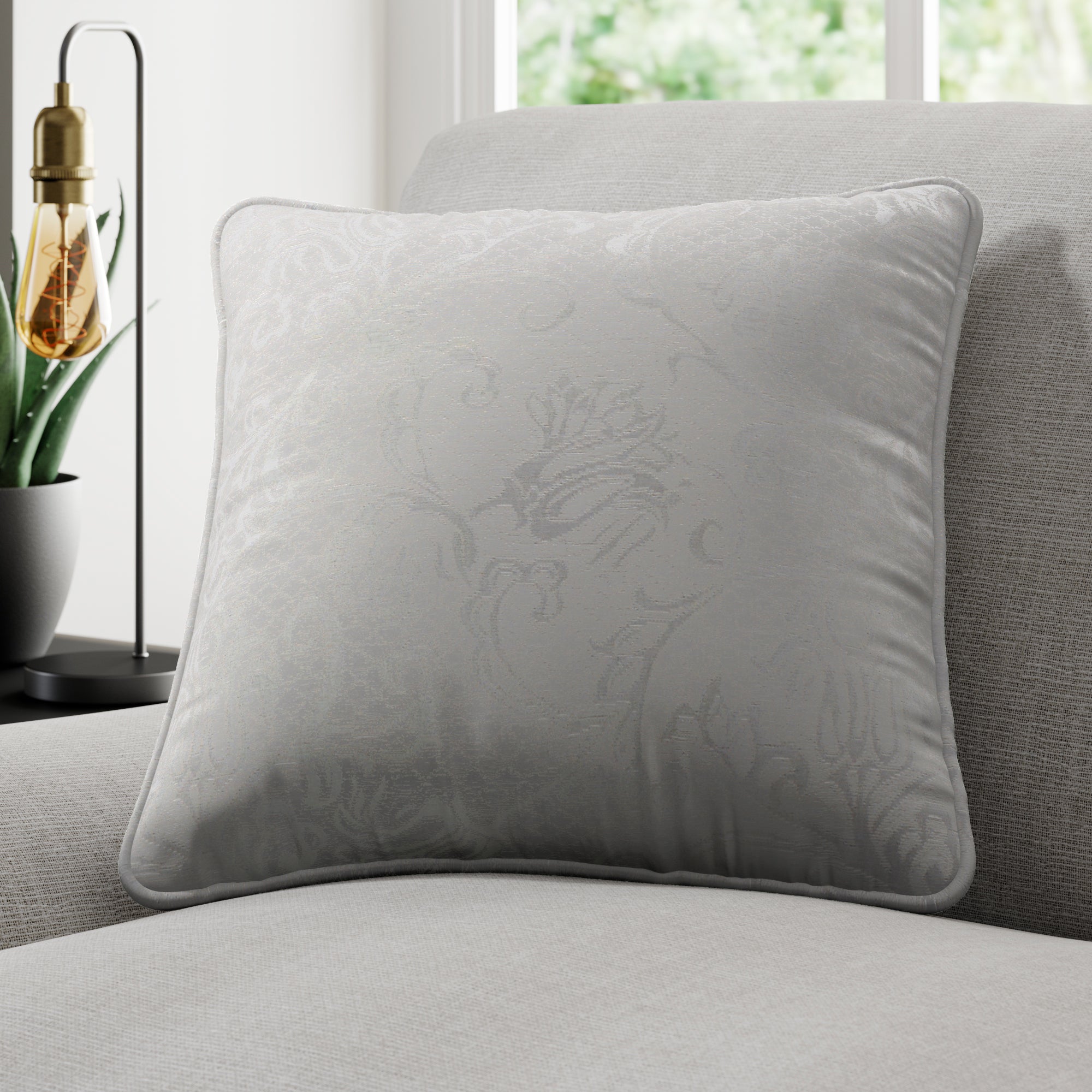 Brocatelle Made to Measure Cushion Cover Brocatelle Grey Price Comparisons | Compare The Build
